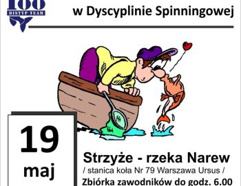 Mistrzostwa Koła nr. 100 BISTYP w Dyscyplinie Spinningowej - Strzyże -Narew 19.05.2018